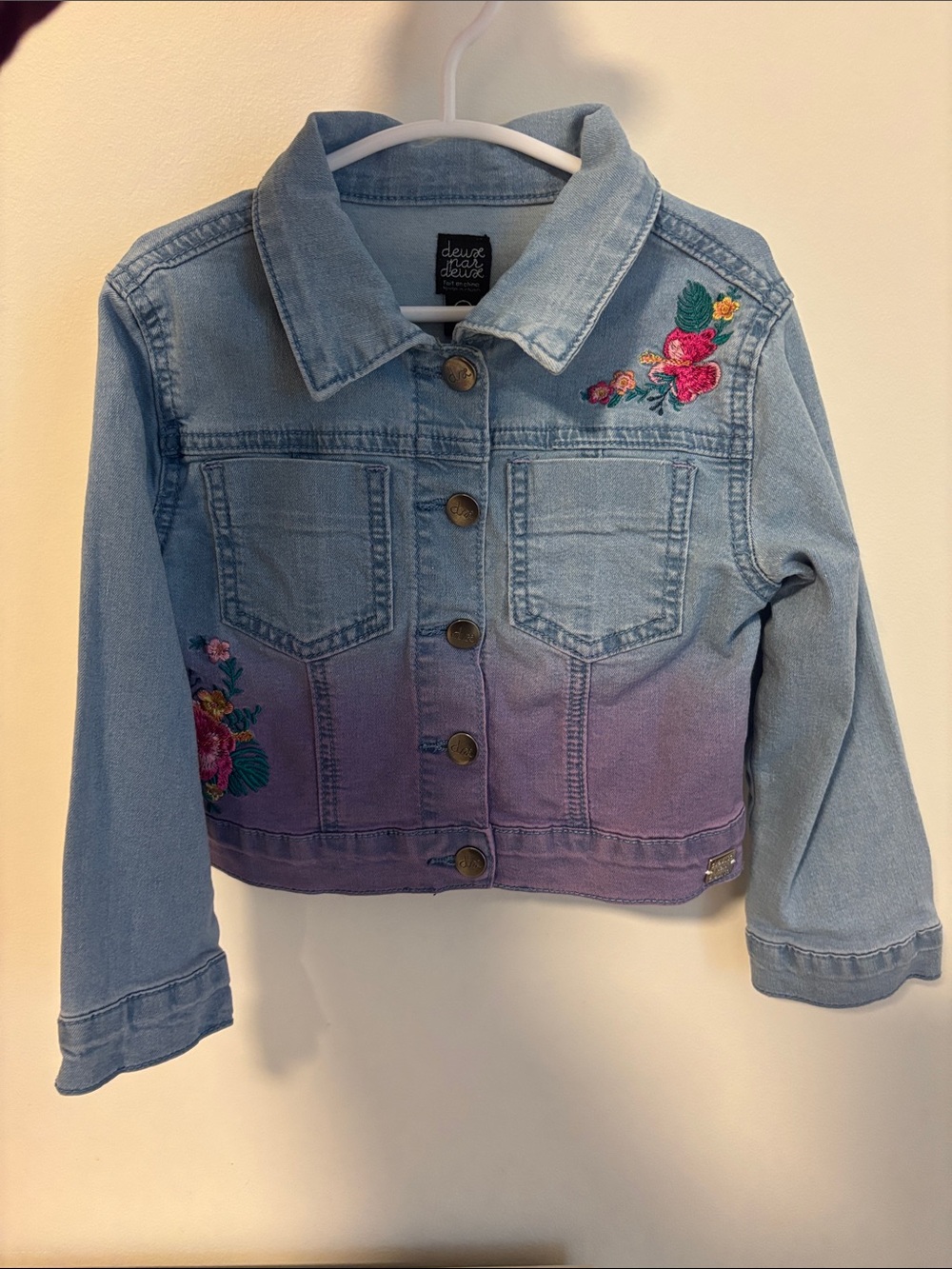 Ombré denim jacket